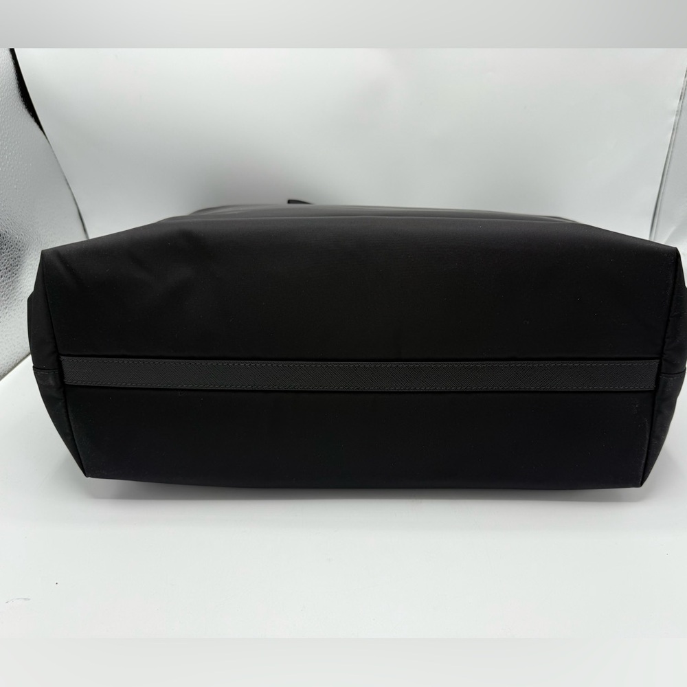 NWT PRADA Re-Nylon/ Leather Padded Large Black tote/ shopping Bag Crossbody mens - Picture 6 of 17